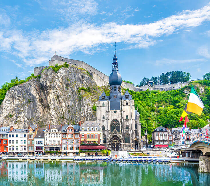 Dinant in Belgien: Zitadelle, Festungen und Altstadt